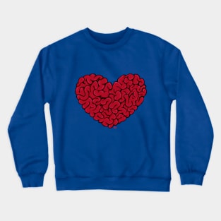 Brain/heart Crewneck Sweatshirt